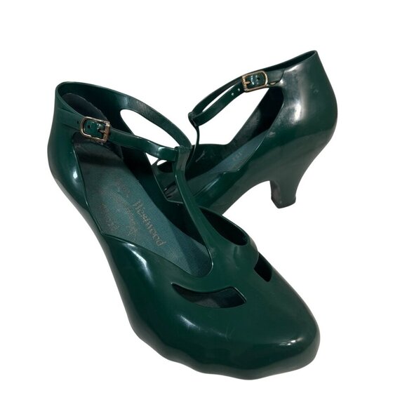 VIVIAN WESTWOOD Anglomania + Melissa Animal Paw T-strap Jelly pumps 9 US - Picture 2 of 7